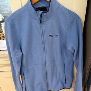 Marmot Full-Zip Fleece Jacket Light Blue Size M
